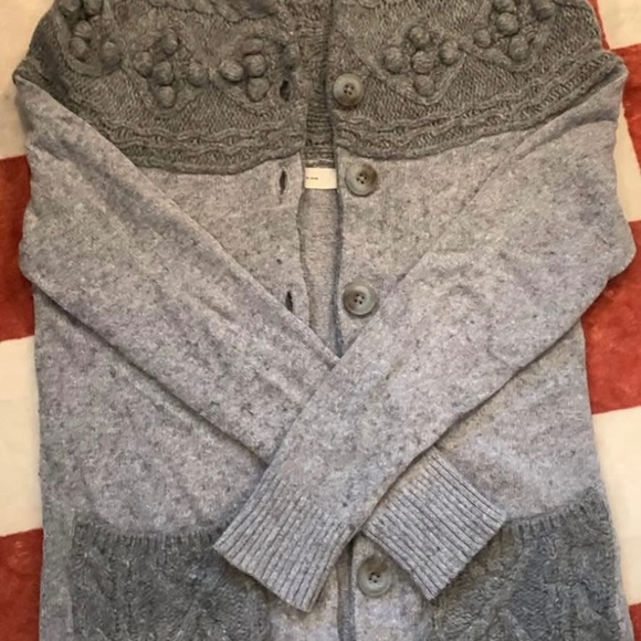 Anthropologie Sweater Gray - Picture 1 of 4